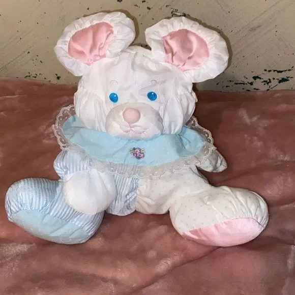 3 Rare PUFFALUMP Fisher Price Baby Bear Baby Mouse & Baby Doggie all w/ rattles - Picture 10 of 16